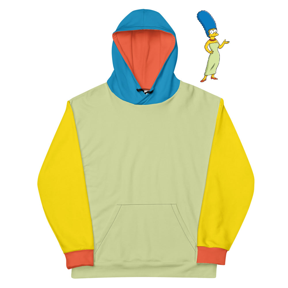 Marge Simpson The Simpsons Inspired Color Palette Unisex Hoodie nerdpaletteclothing